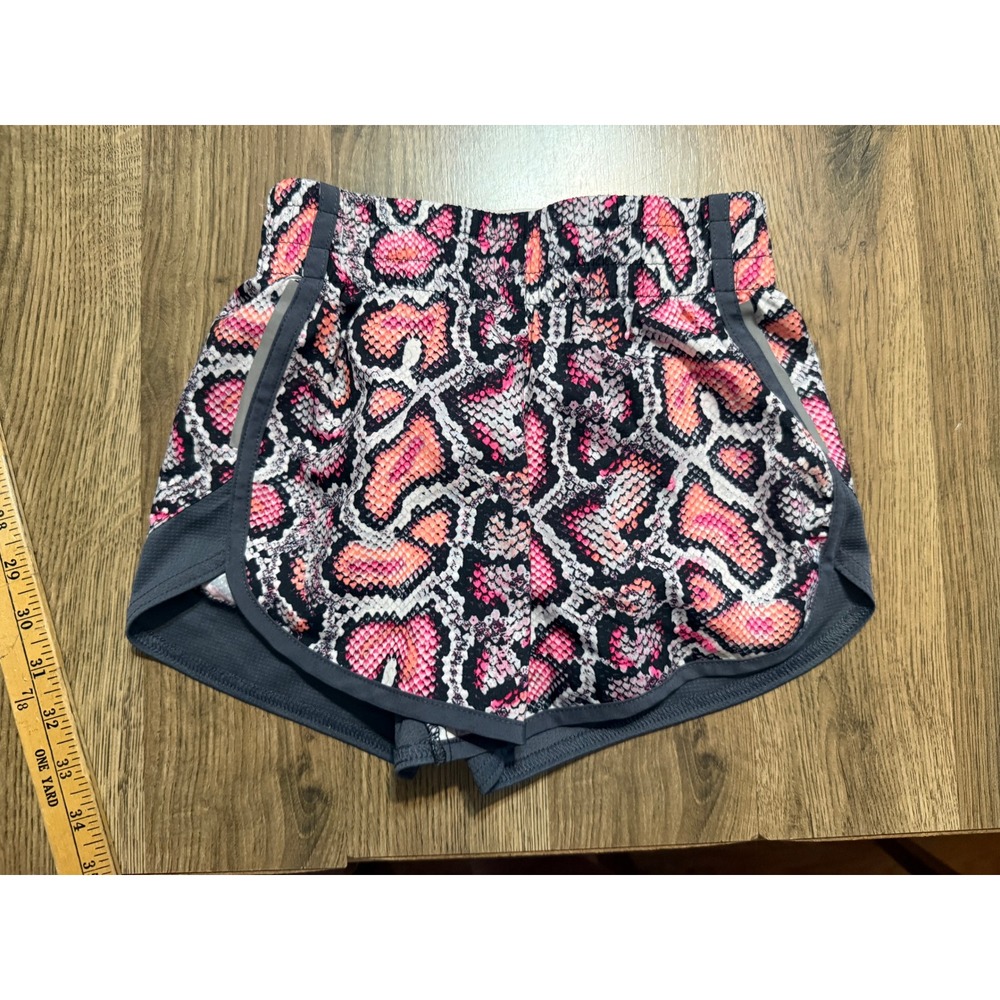 Avia Running Shorts Girls S 6-6X Pink Snakeskin Athletic Gym Active Excellent